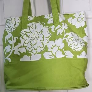 Large Tropical Green Tote